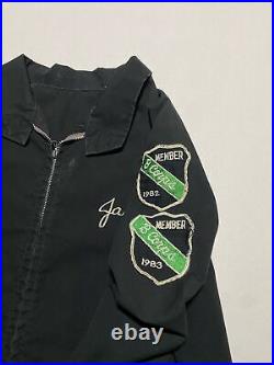 Vintage 80s Jacket Mens Full Zip Chain Stitch 21x23 AL1