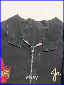 Vintage 80s Jacket Mens Full Zip Chain Stitch 21x23 AL1