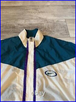 Vintage 90s Nike Multicolor Color Block Windbreaker Jacket Large Adult Unisex