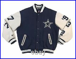 Vintage Dallas Cowboys Super Bowl Jacket Medium M Mens Bomber Varsity Letterman