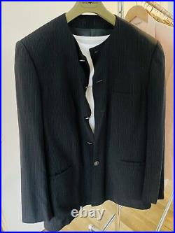 Vintage Gianni Versace Collarless Blazer Sports Jacket Miami Vice Don Johnson