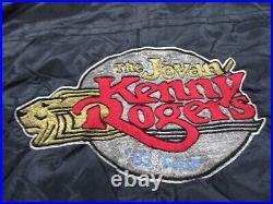 Vintage Kenny Rogers Jacket Adult M The Jovan 1983 Tour Black Music Concert Mens