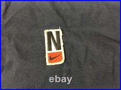 Vintage Nike Swooch Contrast Puffy Bomber Jacket Rare SZ M Color-Block