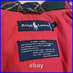 Vintage Polo Ralph Lauren Down Equestrian Puffer Ski Jacket Large 90s Country