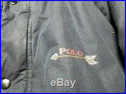 Vintage Polo Ralph Lauren Indian Head Down Jacket Ski Stadium P Wing Size XL USA
