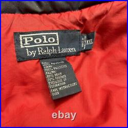 Vintage Polo Ralph Lauren Mens Puffer Down Jacket Coat Tartan Plaid XXL Full Zip