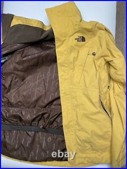 Vintage The North Face Recco Tech Mens Yellow Jacket Medium