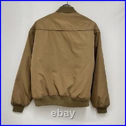 Vtg Derby of San Francisco 70's Men's Size 44 Brown Paisley Lining Bomber Jacket