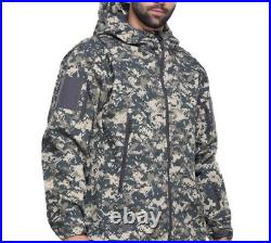 Waterproof SharkSkin Shell Jacket / Pants Men Tactical Camouflage Military Army