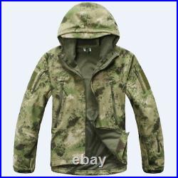 Waterproof SharkSkin Shell Jacket / Pants Men Tactical Camouflage Military Army