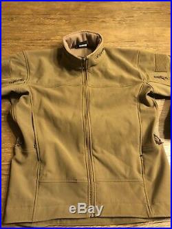 Wild Things Tactical Soft Shell Jacket Fleece Lined Coyote Medium