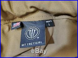 Wild Things Tactical Soft Shell Jacket Lightweight S. O. Size Large Coyote Brown