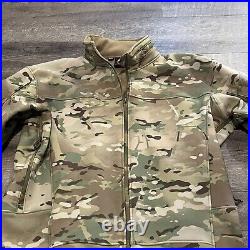 Wild Things WT Tactical Soft Shell Jacket Mens Large Green Lightweight Multicam