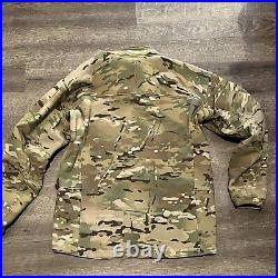 Wild Things WT Tactical Soft Shell Jacket Mens Large Green Lightweight Multicam