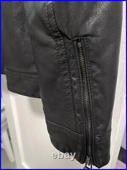 Wilsons Leather Jacket Mens M Black Full Zip