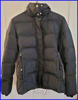 Womens Burberry Short Puffer jacket With Removable (Missing) Hood Small Black