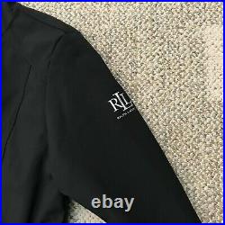 Womens Lauren Ralph Lauren Soft Shell Hooded Coat Black Size Large L Jacket