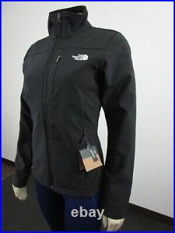 Womens The North Face TNF Apex Bionic Full Zip Softshell Windwall Jacket Black