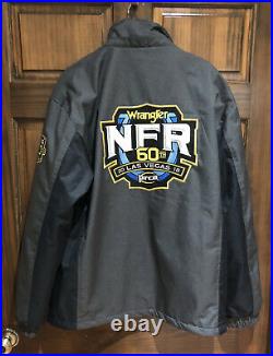 Wrangler NFR 60th Las Vegas 2018 Pro Rodeo Jacket PRCA Bomber Coat Mens Size L