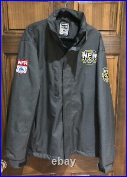 Wrangler NFR 60th Las Vegas 2018 Pro Rodeo Jacket PRCA Bomber Coat Mens Size L