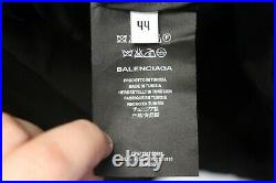 X186 Balenciaga Paris 2017 Campaign C Shape Parka Jacket Full Zip Men's Size 44