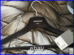 YVES SALOMON Jacket Coat RRP £1600 Size UK XS Duck Down Mink Fur Collar Navy