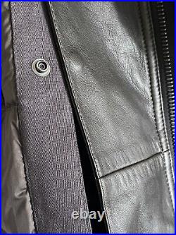 YVES SALOMON Jacket Coat Size XL Duck Down Mink Fur Collar Cedre Brown