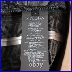 Z Zegna NWT Jacket Size L In Solid Blue Power + Soft Shell With Charging System