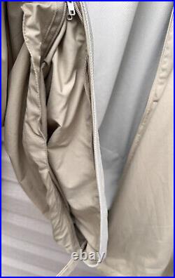 Zegna Sport Featherweight Foldaway Jacket Mens Large Beige Full Zip NO SIZE TAG